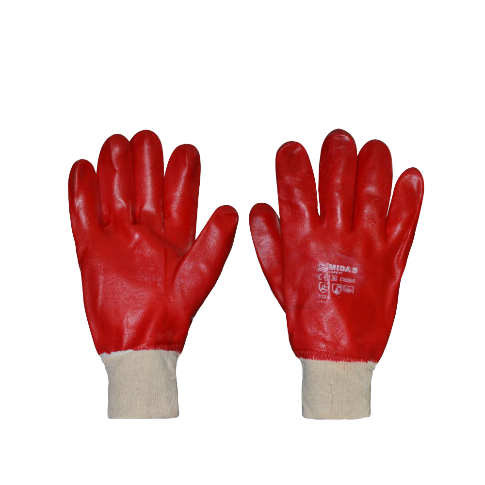 دستکش ایمنی ضد اسید مچ دار